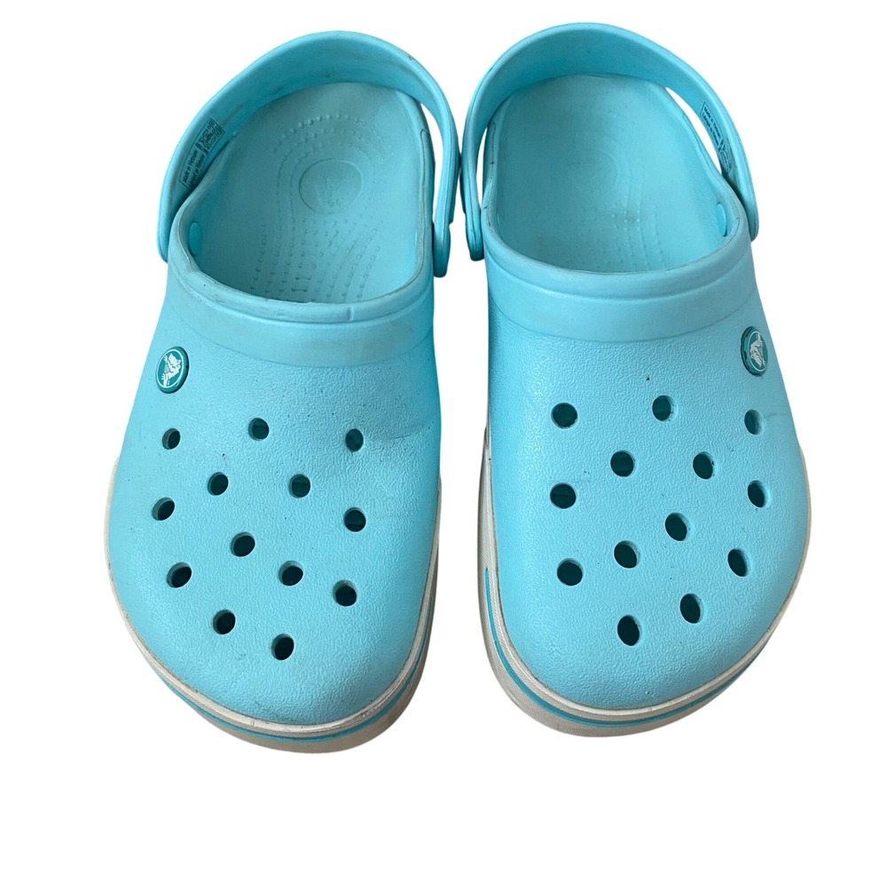 Crocs Crocband Clogs Pool Blue Women 9 Men 7
